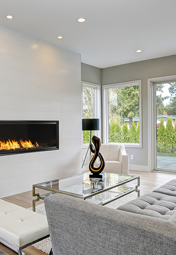 linear fireplace installation services by Francis Oil Propane and Gas in Forest, Virginia